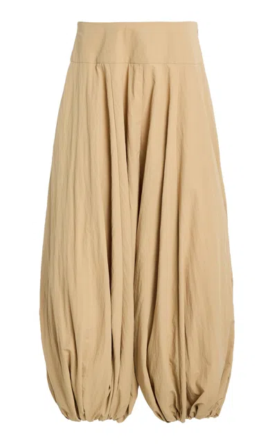 Kallmeyer Tania Low-rise Nylon Balloon Pants In Nude