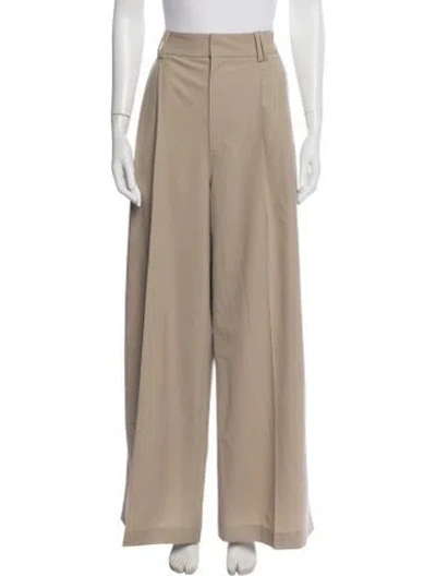 Pre-owned Kallmeyer Virgin Wool Wide Leg Pants W/ Tags In Neutrals