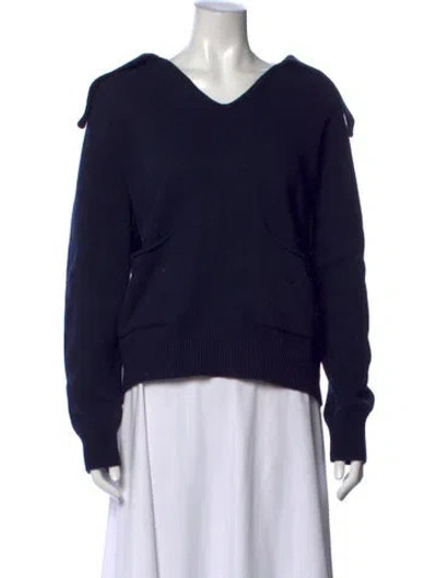 Pre-owned Kallmeyer V-neck Sweater In Blue