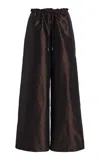 Kallmeyer Wesley Silk Drawstring Pants In Black