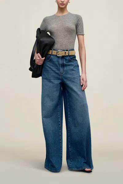 Kallmeyer Winona Wide Leg Jean In Americana Blue