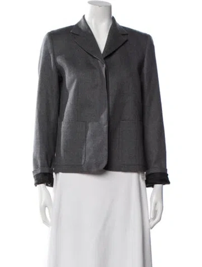 Pre-owned Kallmeyer Wool Blazer In Gray