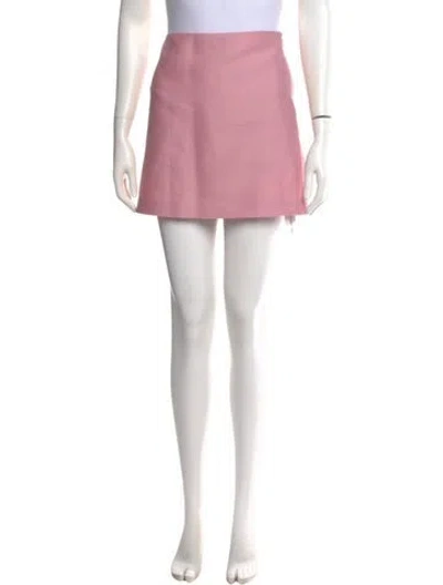 Pre-owned Kallmeyer Wool Mini Skirt In Pink