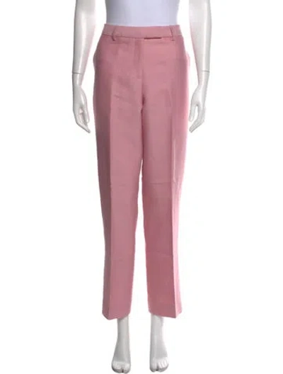 Pre-owned Kallmeyer Wool Straight Leg Pants In Pink