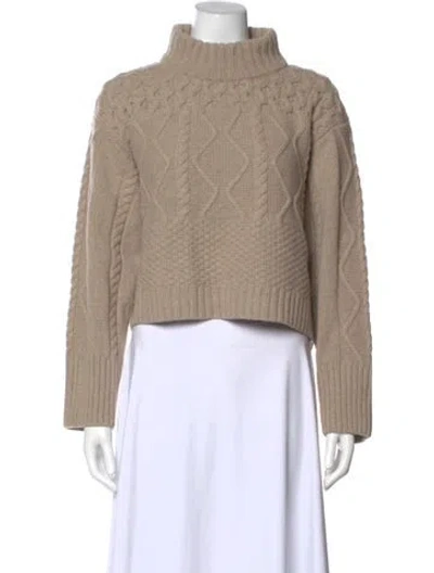 Pre-owned Kallmeyer Wool Turtleneck Sweater In Neutral