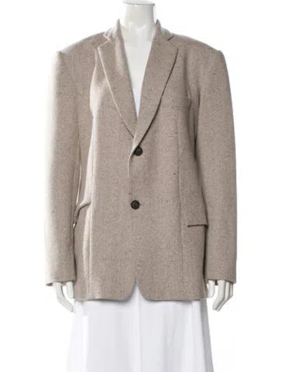Pre-owned Kallmeyer Wool Tweed Pattern Blazer In Neutral