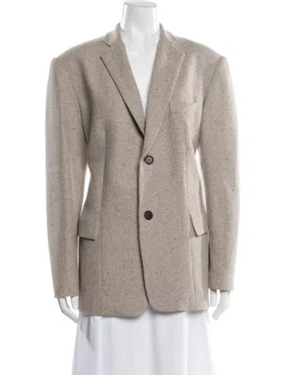 Pre-owned Kallmeyer Wool Tweed Pattern Blazer W/ Tags In Neutral