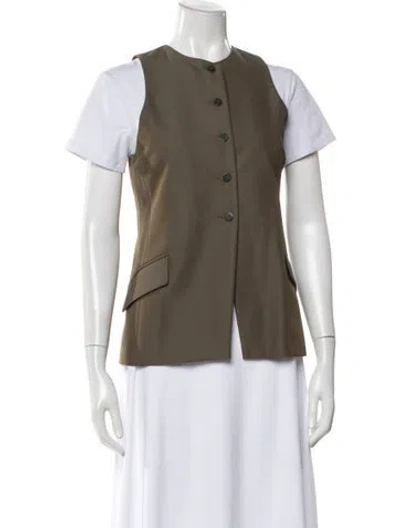Pre-owned Kallmeyer Wool Vest In Green
