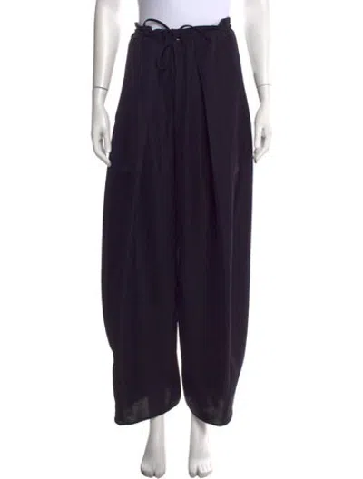Pre-owned Kallmeyer Wool Wide Leg Pants In Blue