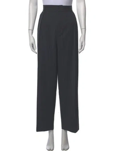Pre-owned Kallmeyer Wool Wide Leg Pants In Gray