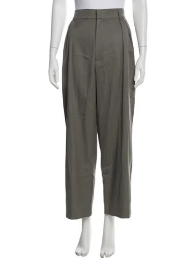 Pre-owned Kallmeyer Wool Wide Leg Pants In Green