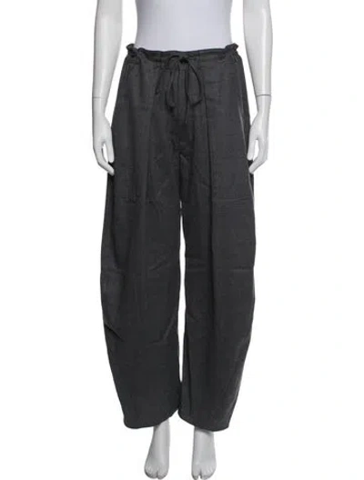 Pre-owned Kallmeyer Wool Wide Leg Pants In Grey