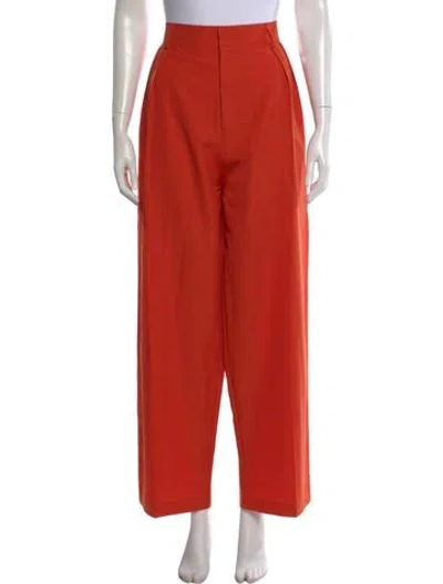 Pre-owned Kallmeyer Wool Wide Leg Pants In Orange