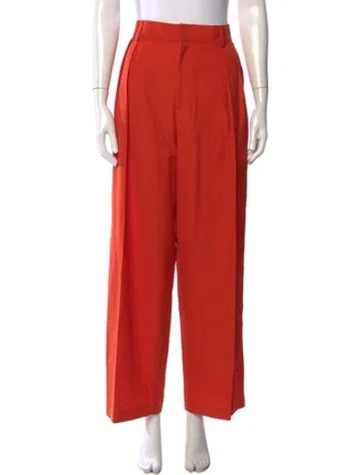 Pre-owned Kallmeyer Wool Wide Leg Pants In Orange