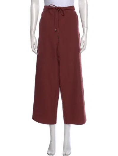Pre-owned Kallmeyer Wool Wide Leg Pants In Red