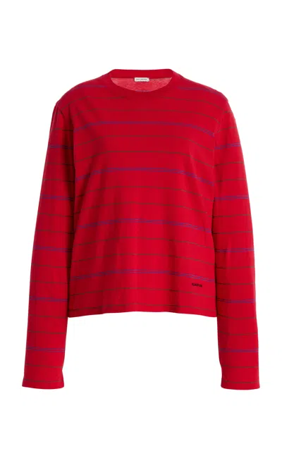 Kallmeyer Wynn Long-sleeve Cotton Tee In Red