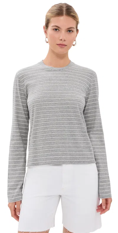 Kallmeyer Wynn Long Sleeve T-shirt Heather Stripe In Gray
