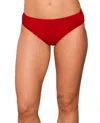 Kallure Women's Hipster Swim Bottom In Red In Red