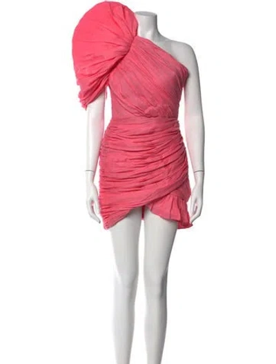 Pre-owned Kalmanovich Linen Mini Dress In Pink