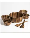 KALMAR HOME KALMAR HOME 7PC LARGE SALAD BOWL WITH SERVERS & BOWLS