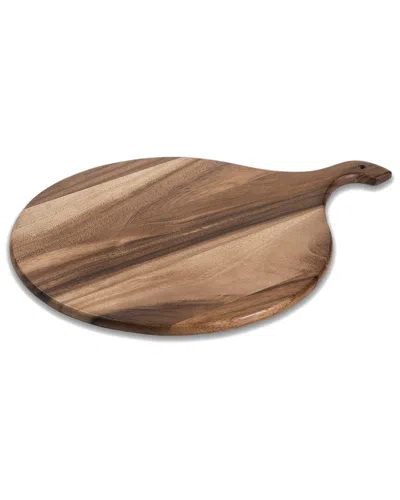 Kalmar Home Acacia Wood Cutting/ Charcuterie Board - Medium Round In Brown