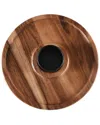 Kalmar Home Chip 'n Dip With Black Ceramic Bowl