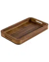 Kalmar Home Medium Rectangular Serving Tray In Brown