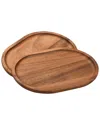 Kalmar Home Set Of 2 Oval Plates