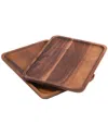 Kalmar Home Set Of 2 Rectangular Plates - Large