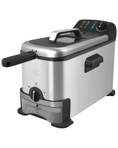 Kalorik 3.2qt Deep Fryer With Oil Filtration In Gray