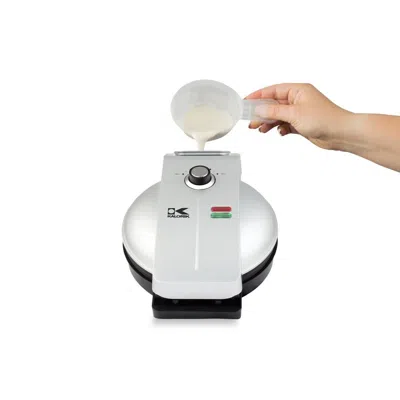 Kalorik Wm 43981 Ss Easy Pour Belgian Waffle Maker In Metallic