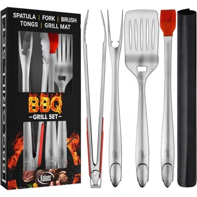 Kaluns 5-piece Best Bbq Assorted Kitchen Utensil Set In Silver