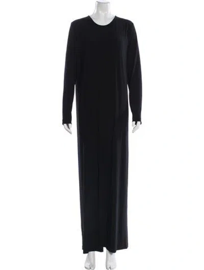 Pre-owned Kamalikulture Crew Neck Long Dress In Blue
