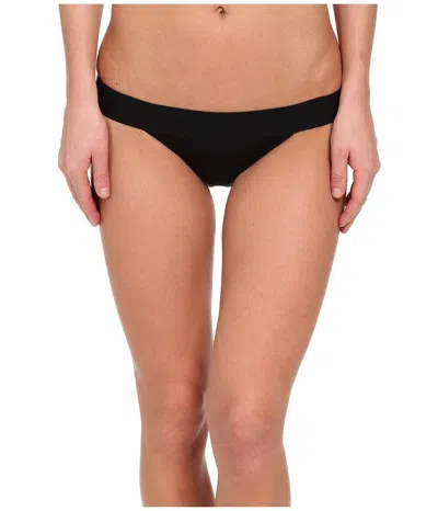 Kamalikulture Swim Bottom Women Small Black Stretch Elastic Waist Hipster Jdm327