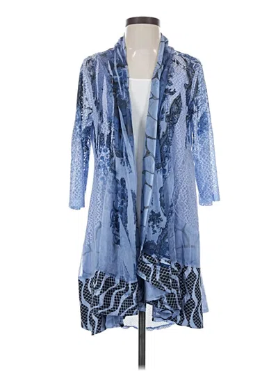 Pre-owned Kamana Kimono In Blue