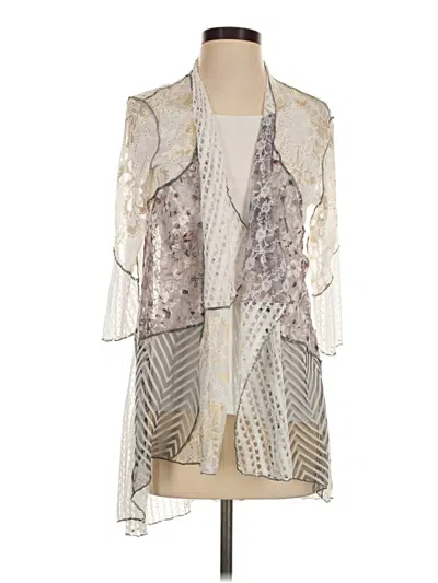 Pre-owned Kamana Kimono In Silver
