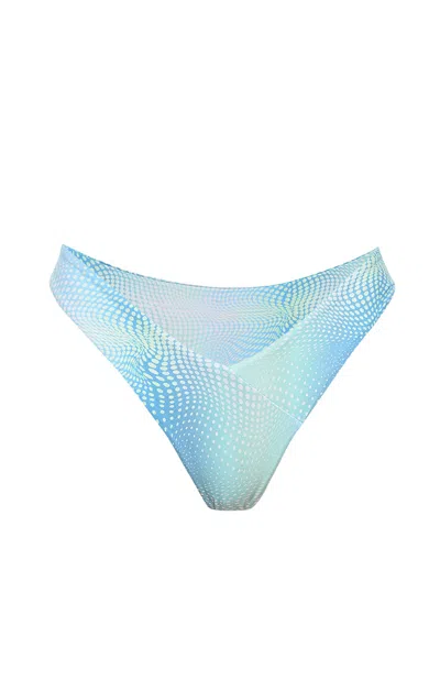 Kamari Swim Women's Blue Arctic Boomerang Bikini Bottoms
