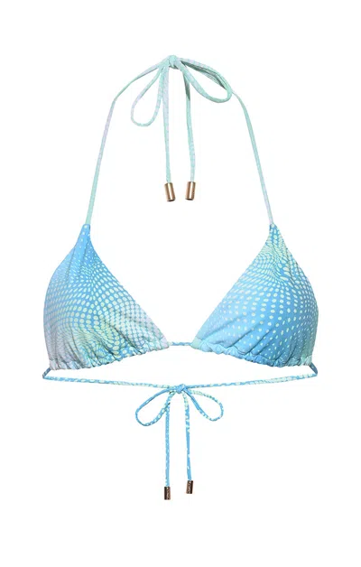 Kamari Swim Women's Blue Arctic Triangle Bikini Top