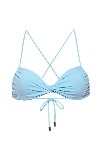 Kamari Swim Women's Blue Icey Twist Bandeau Bikini