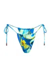 Kamari Swim Women's Blue Skye String Tie Bikini Bottom In Blue