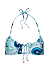 Kamari Swim Women's Blue Stella Scoop- Abalone In Blue