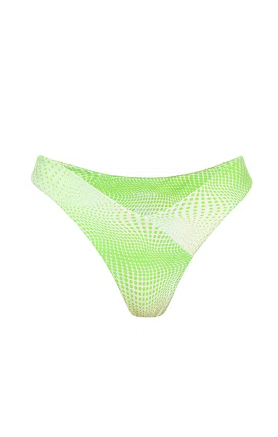 Kamari Swim Women's Green Clover Boomerang Bikini Bottoms