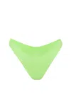 Kamari Swim Women's Green Limon High Cut Thong Bikini Bottoms In Green