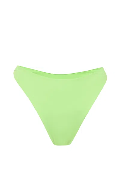 Kamari Swim Women's Green Limon High Waisted Bikini Bottoms