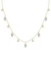 Kamaria Drops Of Spring Necklace With Lab-grown Opal In 14k Gold Plated Sterling Silver In Gold