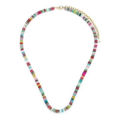 Kamaria Women's Charis Medium Gemstone Necklace - Multicolored