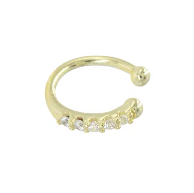 Kamaria Women's Crystal Ear Cuff - Gold