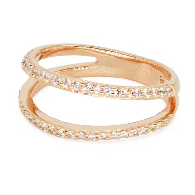 Kamaria Women's Double Band Ring - Rose Gold