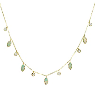 Kamaria Women's Drops Of Spring Green In Multi