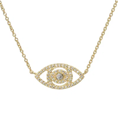 Kamaria Women's Evil Eye Crystal Necklace Gold